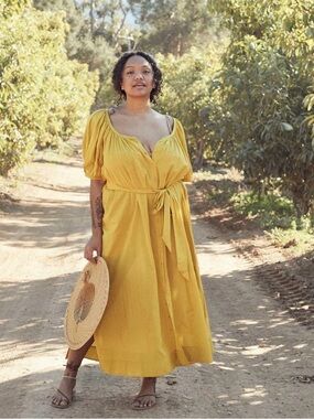 Doen Yellow Juno Dress small